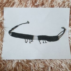 Free People Black Beaded Necklace